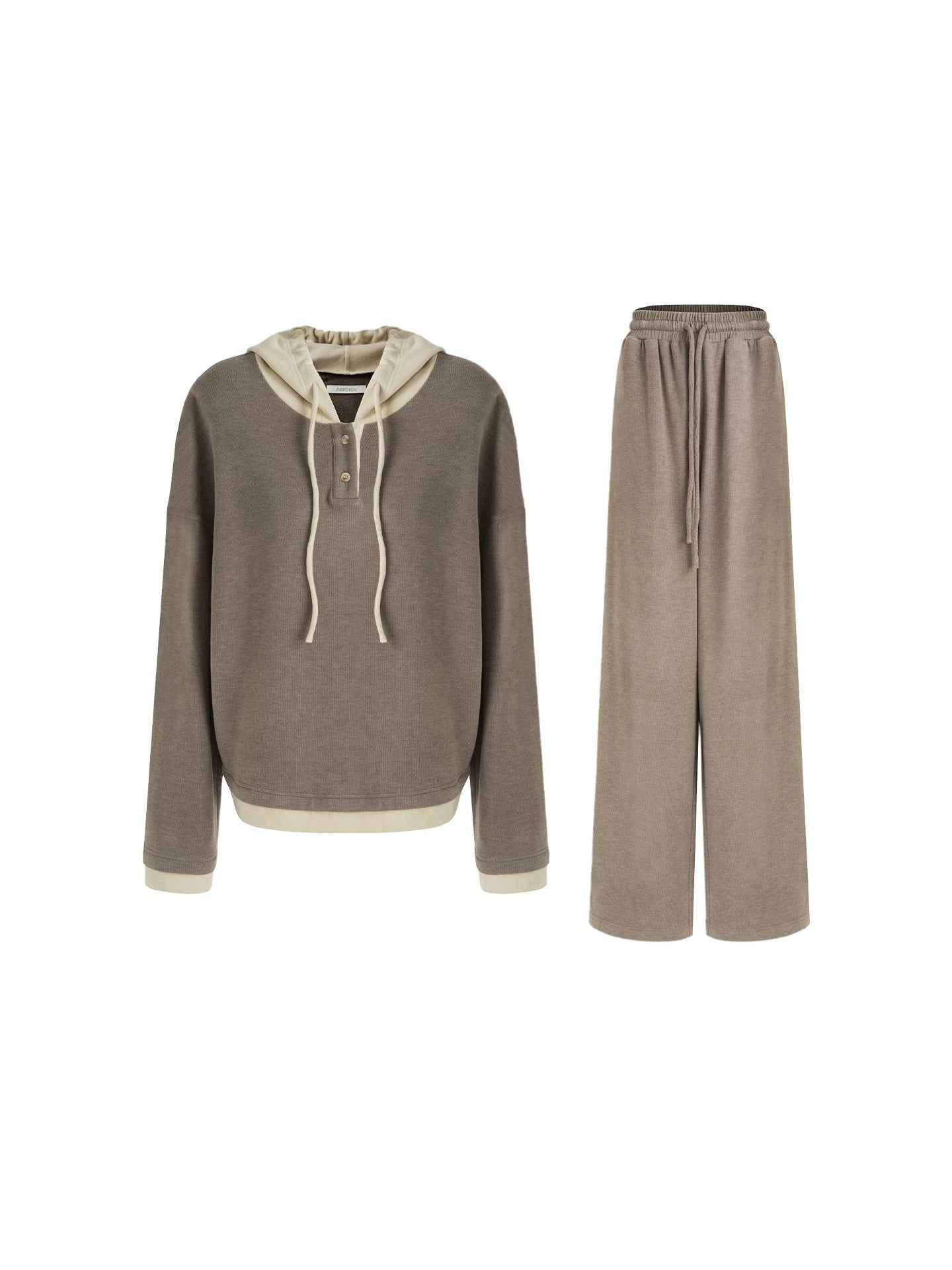 Stretchy Comfy Loose Fit Long Sleeve Colorblock Hooded Pullover Women Blouse