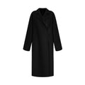 UNSPOKEN_100%_Wool_Belted_Long_Straight_Minimal_Commuter_Black_Poly_Lined_Coat_MISSTT
