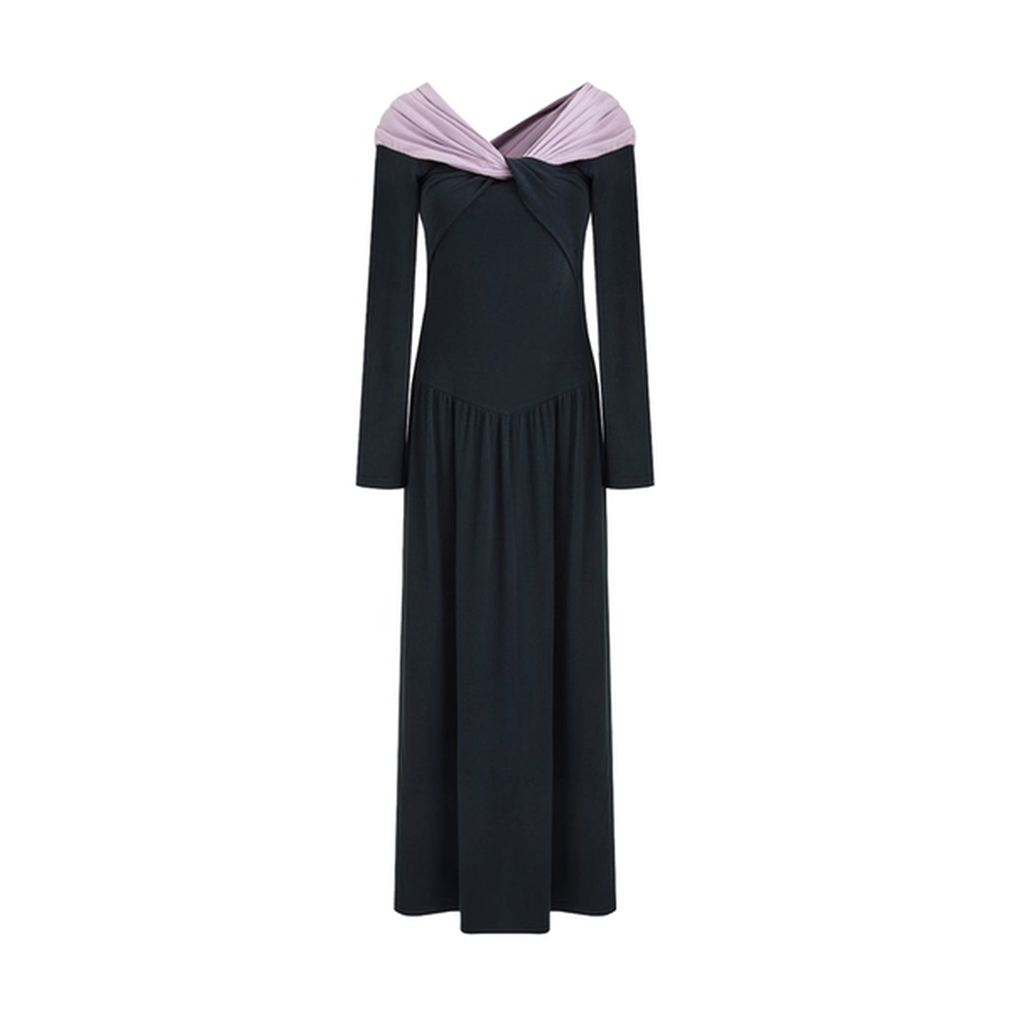 UNSPOKEN_Breathable_Cinched_Waist_Asymmetrical_One_Shoulder_Knit_Slim_Urban_Dresses_MISSTT