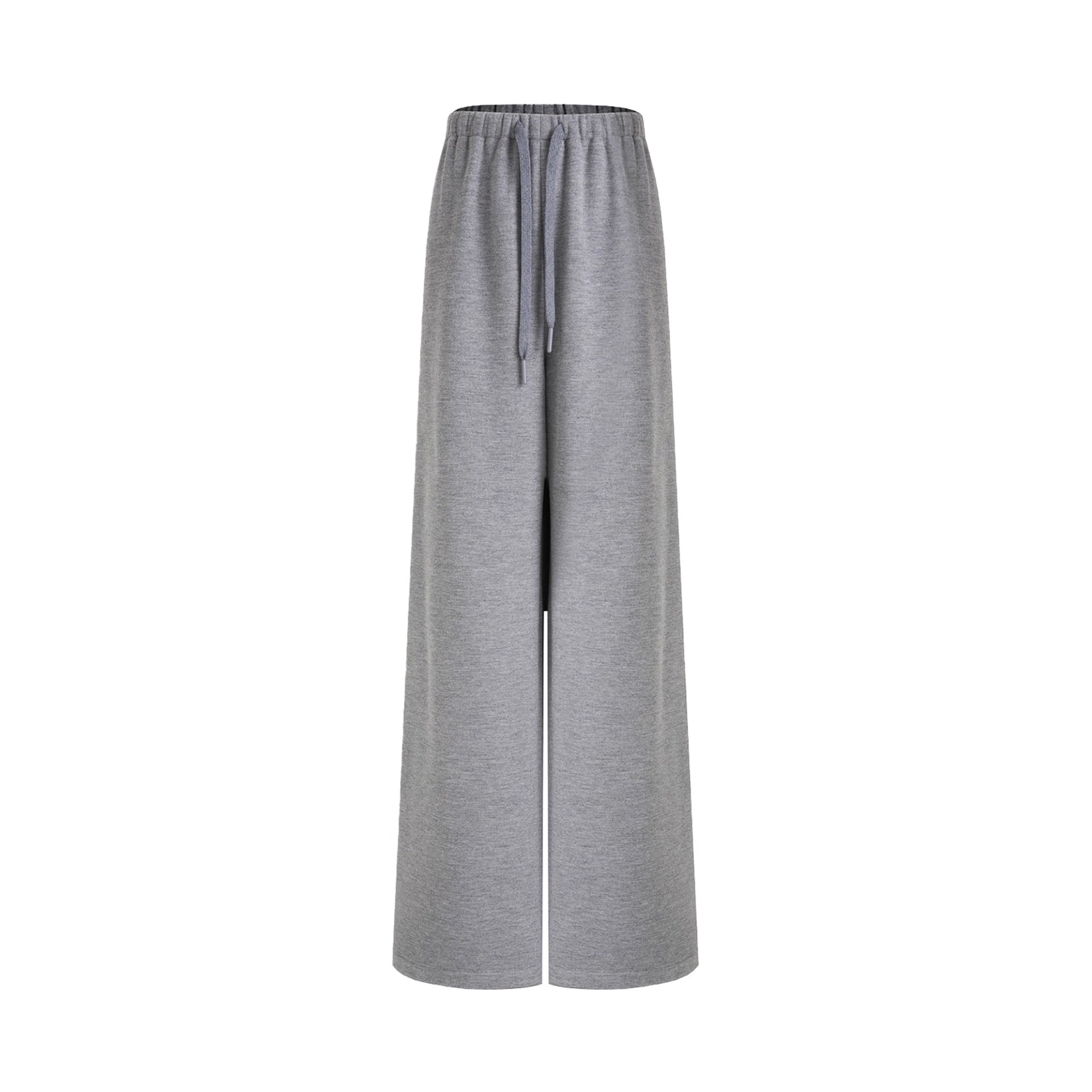 UNSPOKEN_Breathable_High_Waist_Drawstring_Wide_Leg_Commuter_Light_Gray_Poly_Blend_Pants_MISSTT