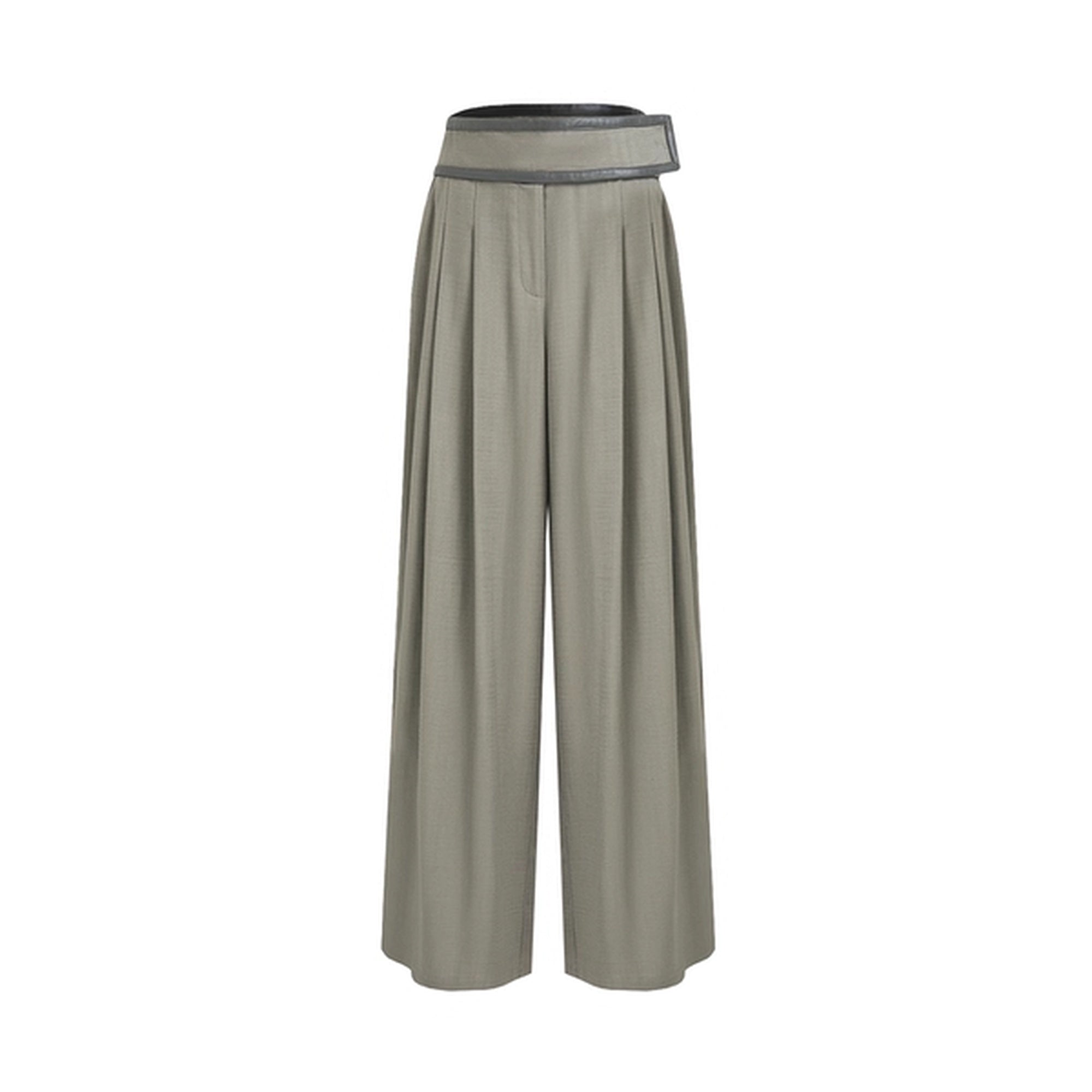 UNSPOKEN_Breathable_Lyocell_Linen_High_Waisted_Straight_Relaxed_Office_Pine_Green_Pants_MISSTT