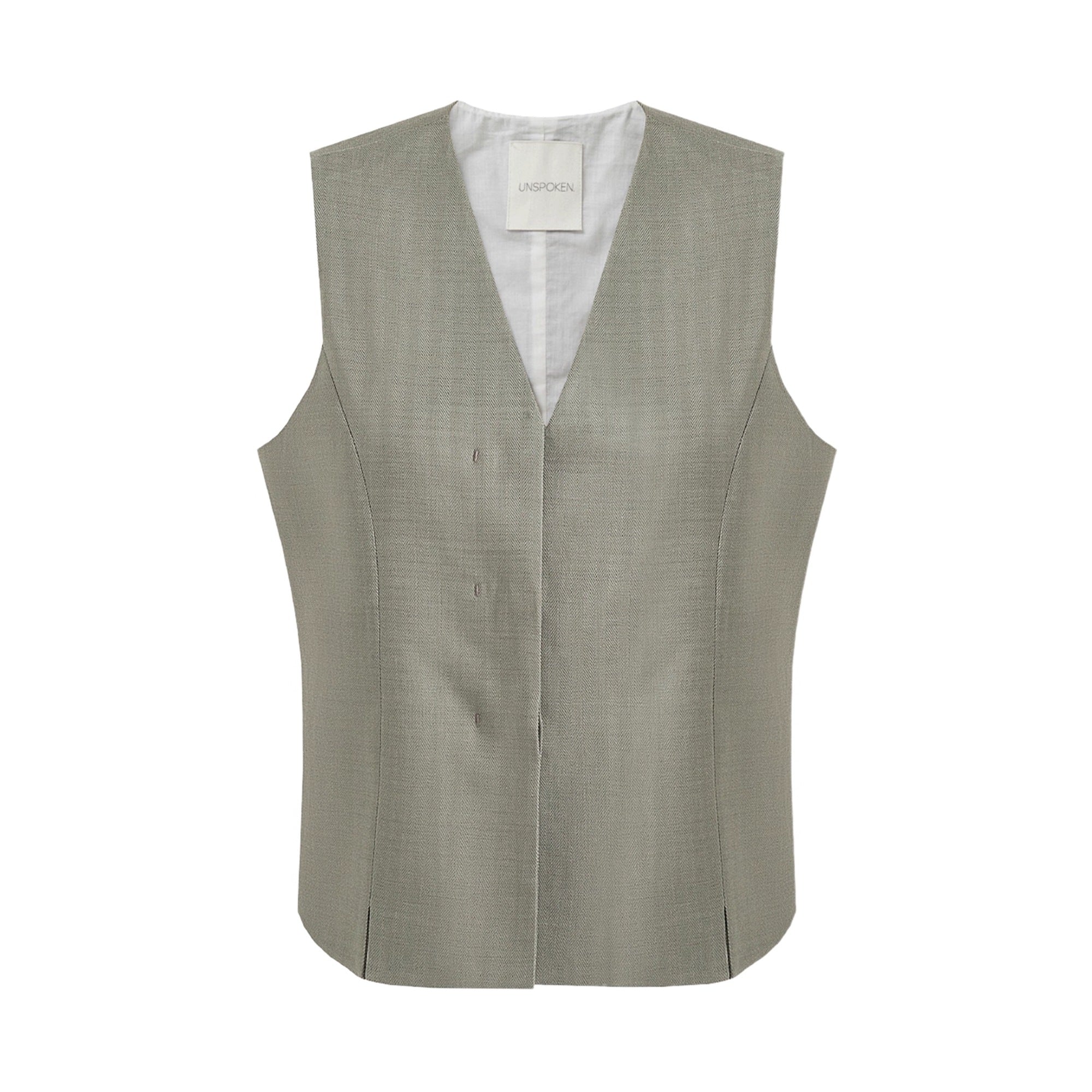 UNSPOKEN_Breathable_Three_Piece_Tailored_V_Neck_Office_Women_Striped_Blazer_MISSTT