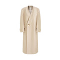 UNSPOKEN_Cream_Wool_Blend_Longline_V_Neck_Single_Button_Loose_Fit_Minimalist_Coat_MISSTT