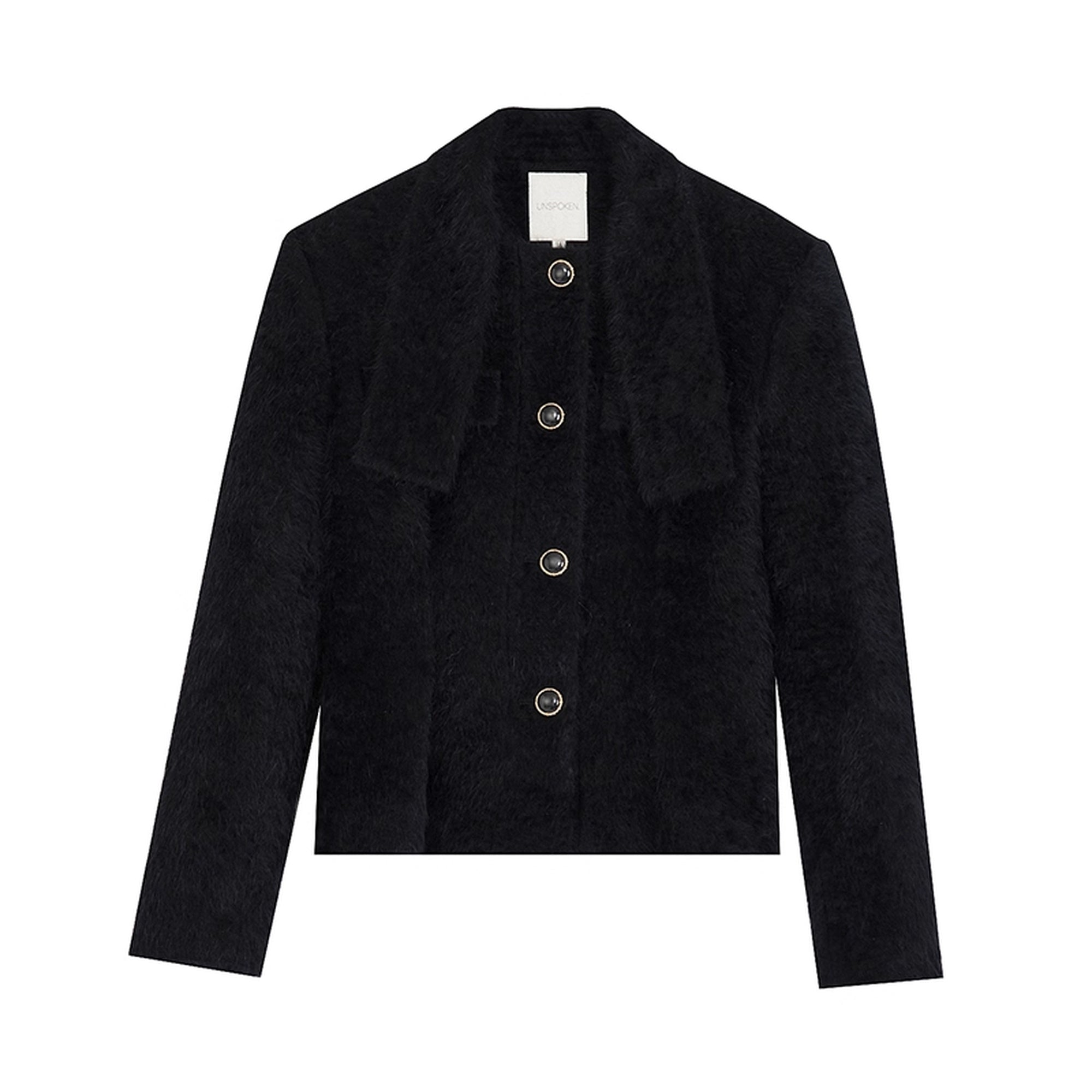 UNSPOKEN_Flattering_French_Slim_Fit_Women_Waist_Cinch_Stand_Collar_Nylon_Button_Coat_MISSTT