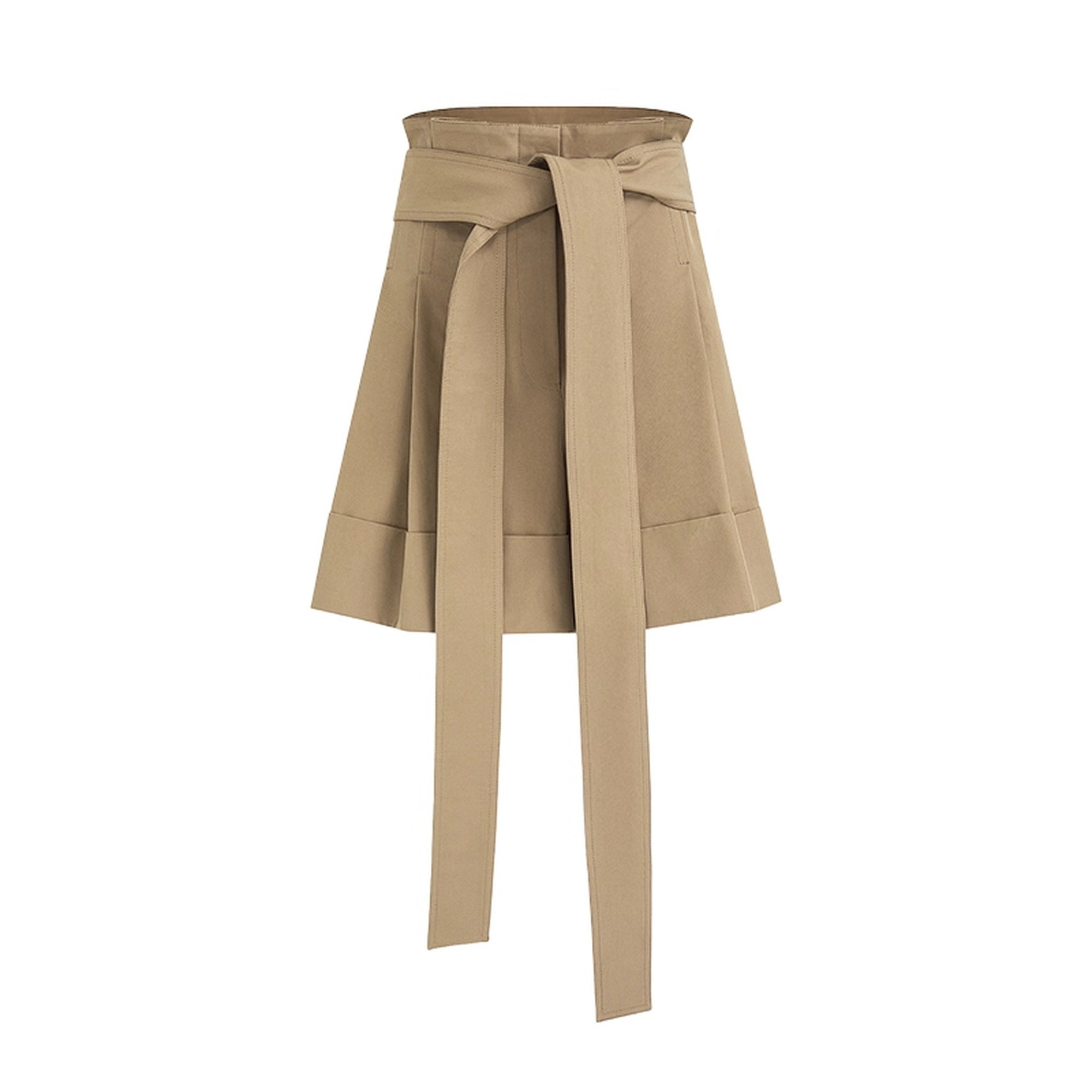 UNSPOKEN_High_Waist_Cotton_Blend_Drawstring_Minimal_Commuter_Wide_Leg_Khaki_Shorts_MISSTT