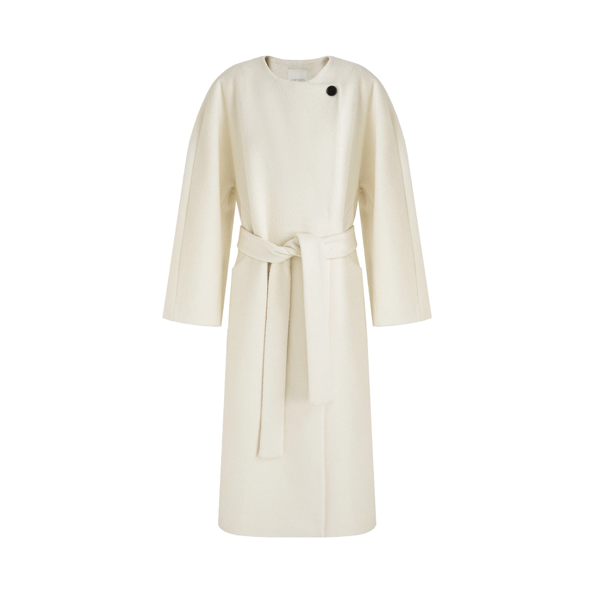 UNSPOKEN_Minimalist_Wool_Blend_Belted_Longline_Loose_Fit_Single_Button_Womens_White_Coat_MISSTT