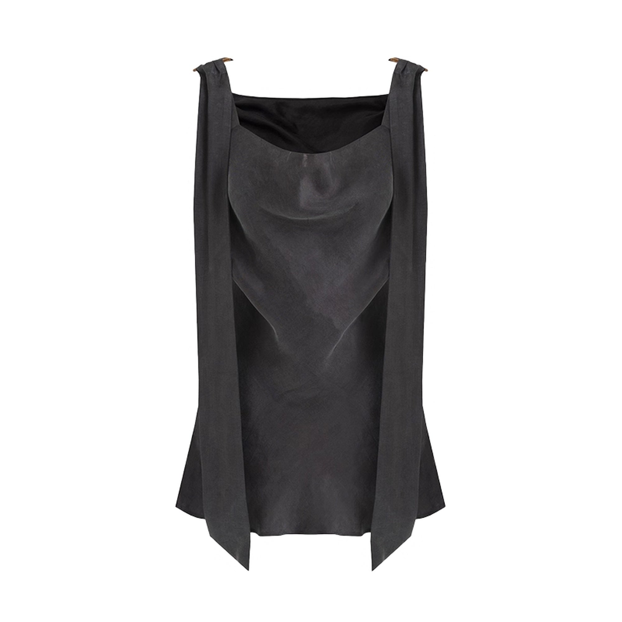 UNSPOKEN_Recycled_Viscose_Slim_Fit_Button_Office_Women_Dark_Gray_Solid_Maxi_Skirt_MISSTT