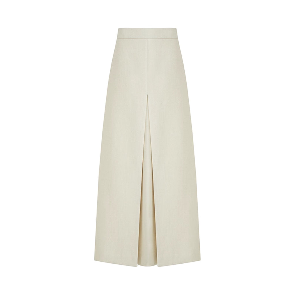 UNSPOKEN_Soft_Polyester_Wool_Blend_Slim_Fit_Button_Front_Long_Sleeve_Office_Ivory_Blouse_MISSTT