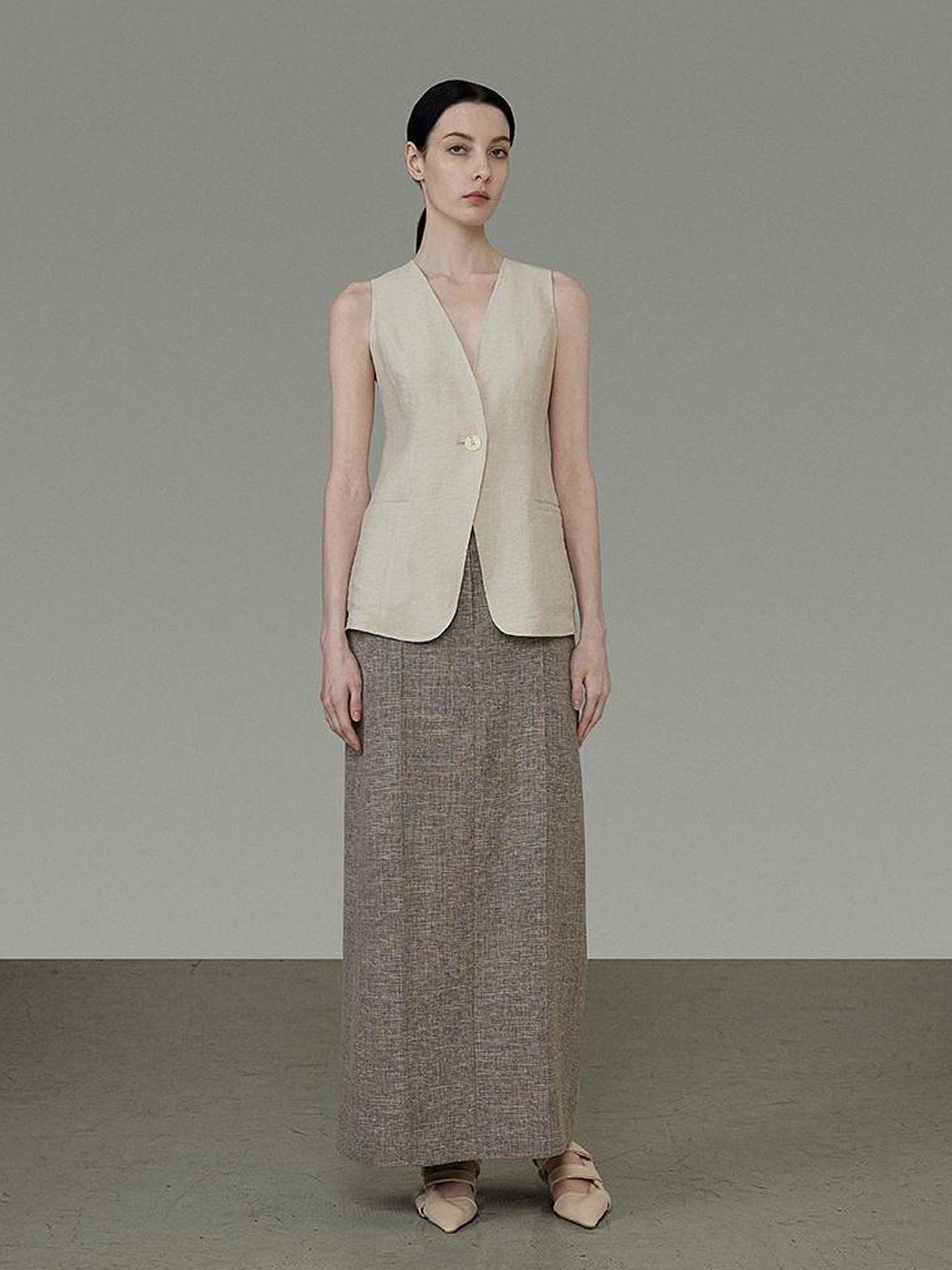 UNSPOKEN Versatile Open Front Relaxed Fit Workwear Long Sleeve Polyester Women Blazer