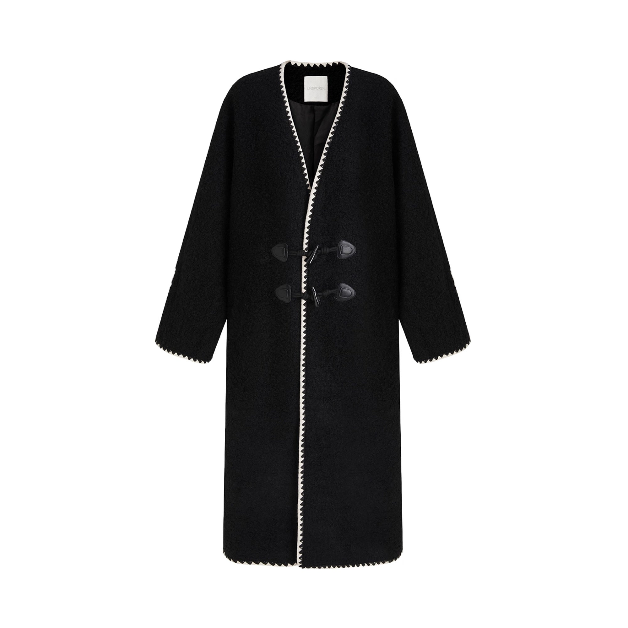 UNSPOKEN_Warm_Sheep_Wool_Midlength_Loose_Minimalist_Commuter_Black_Horn_Toggle_Coat_MISSTT